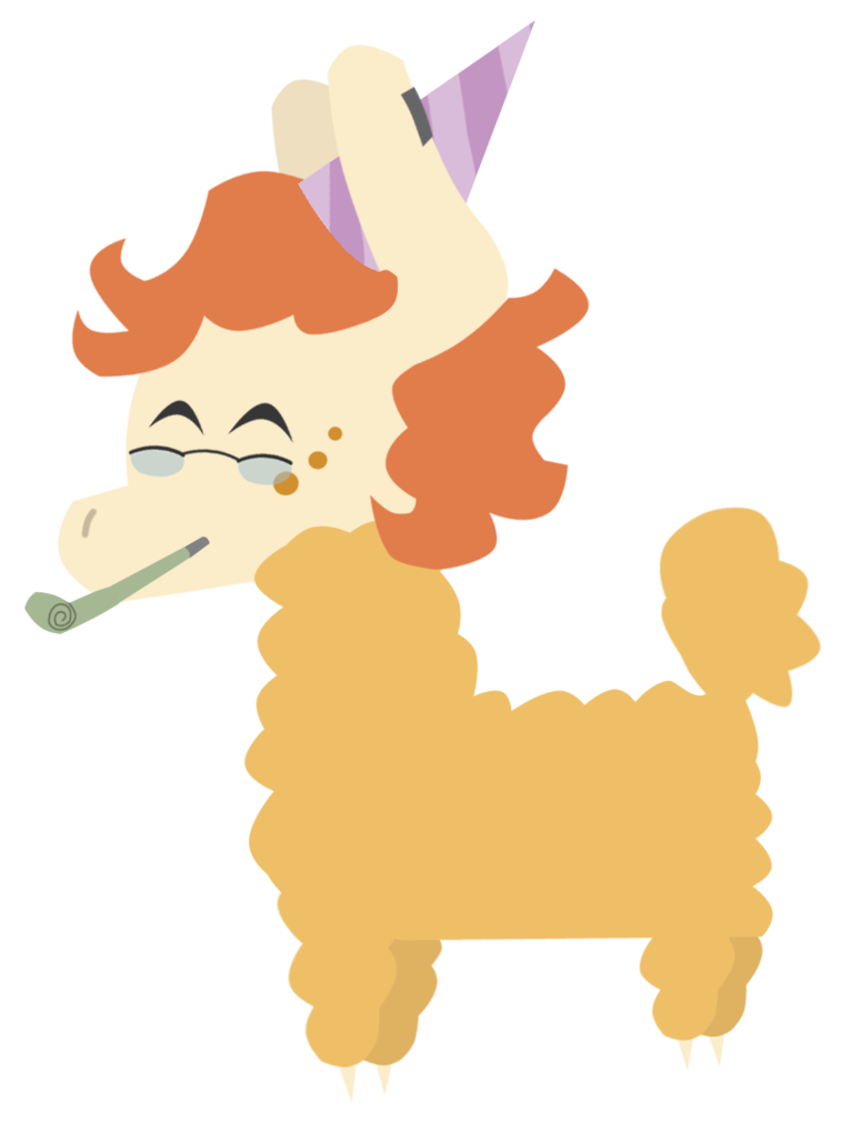 Llama clipart party. Pointy by ginkadia on