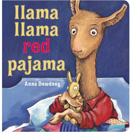 llama clipart red pajamas