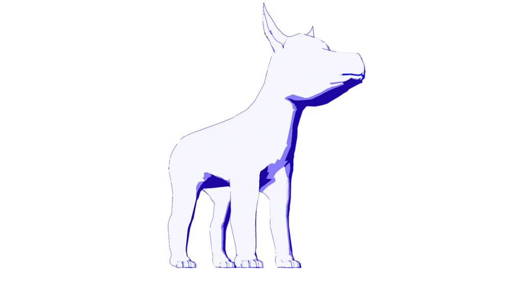 llama clipart stylized