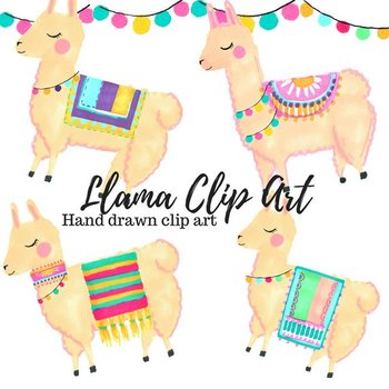 Llama clipart watercolor. Animal 