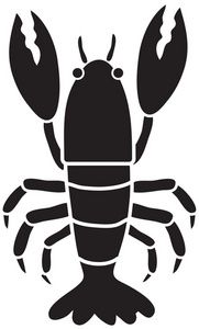 lobster clipart silhouette