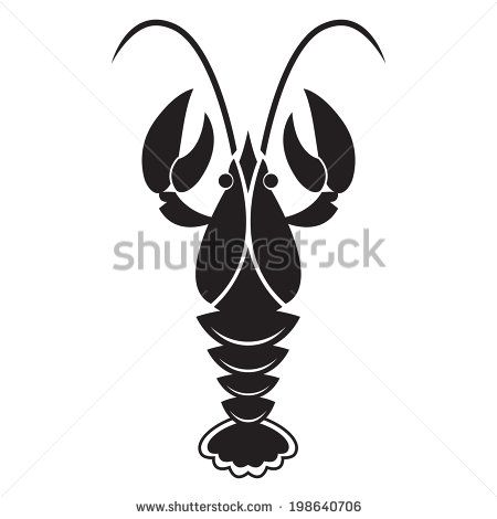 lobster clipart simple
