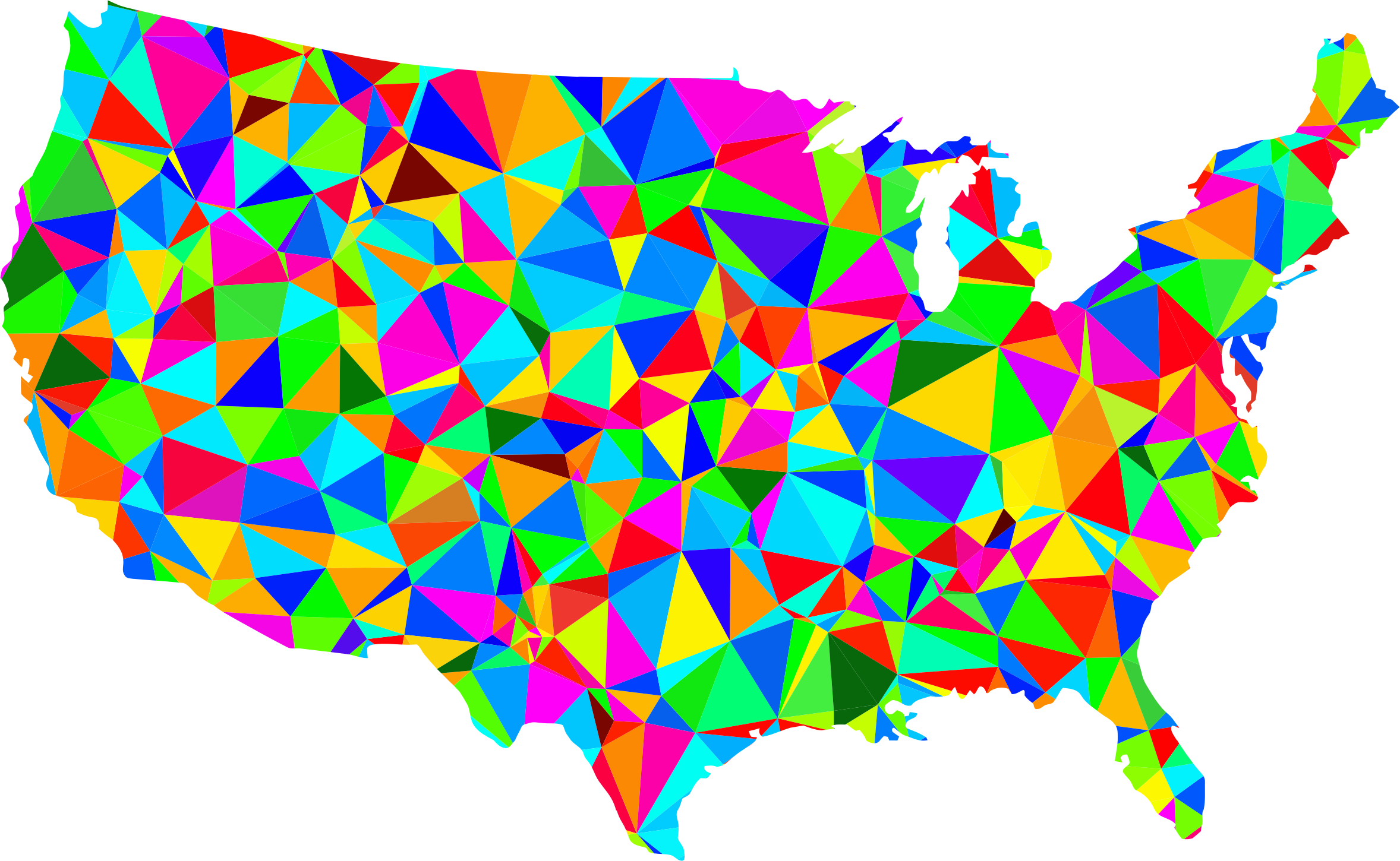 usa clipart map american