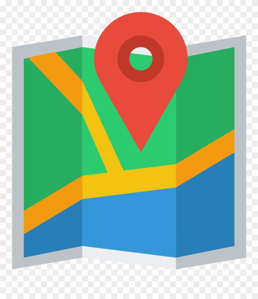 location clipart flat map