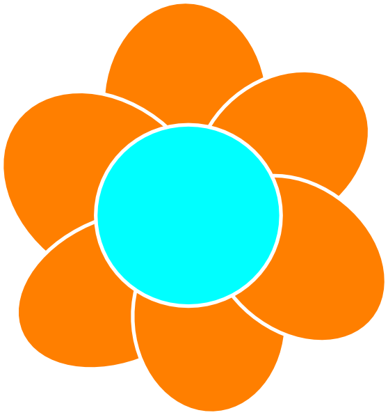Orange flower free pnglogocoloring. Location clipart gambar