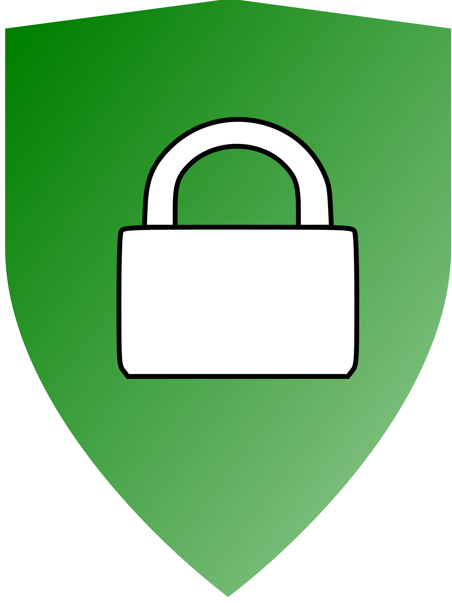 padlock clipart green