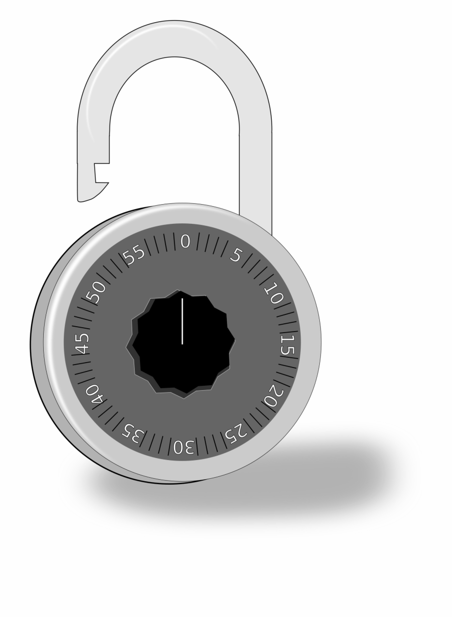 padlock clipart combination lock