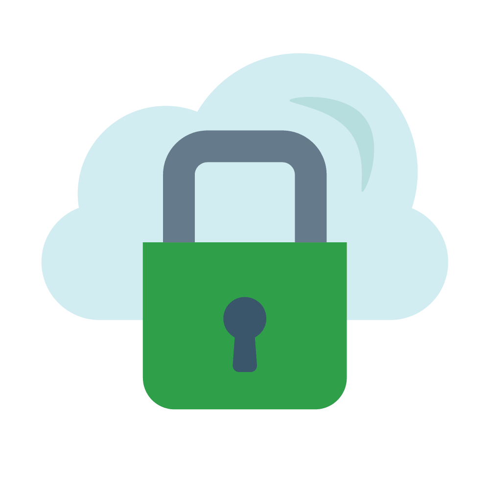 padlock clipart data security