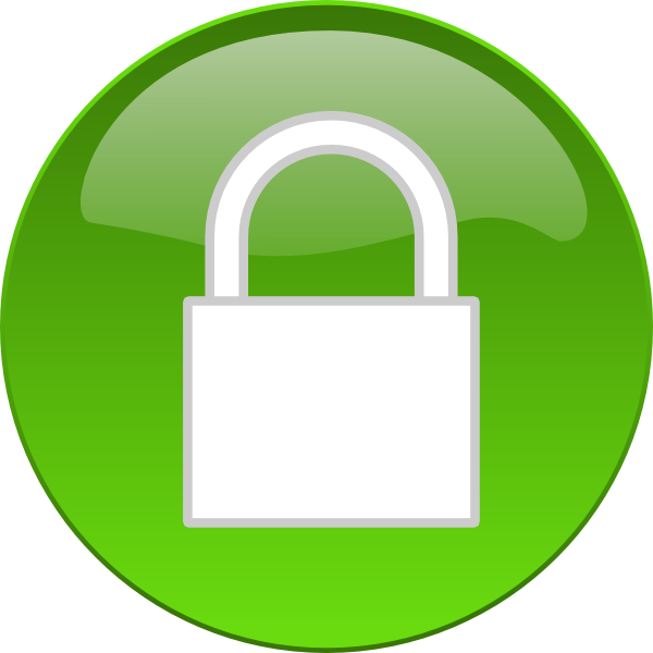Lock green lock