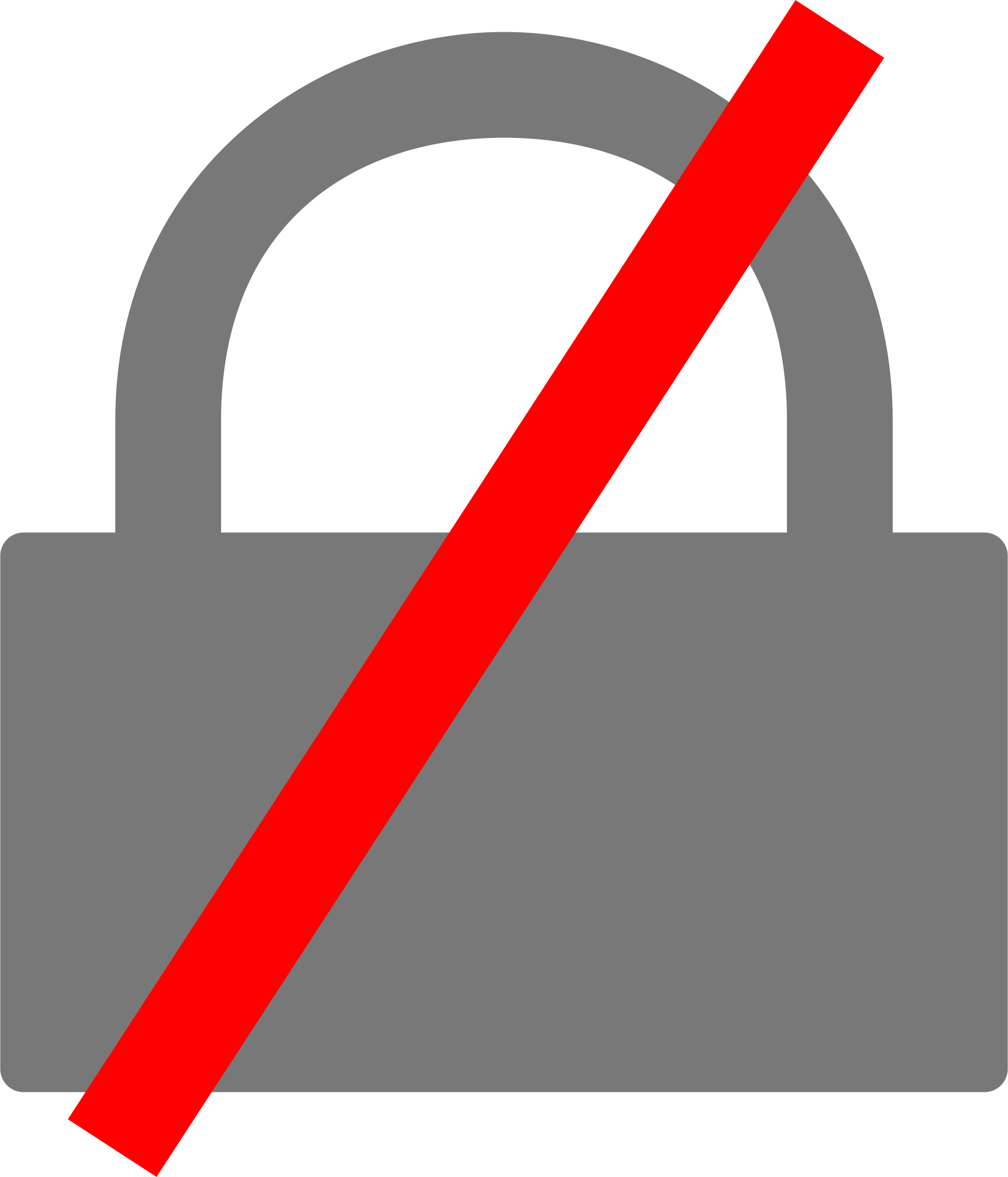 Insecure connection icon big. Lock clipart insecurity