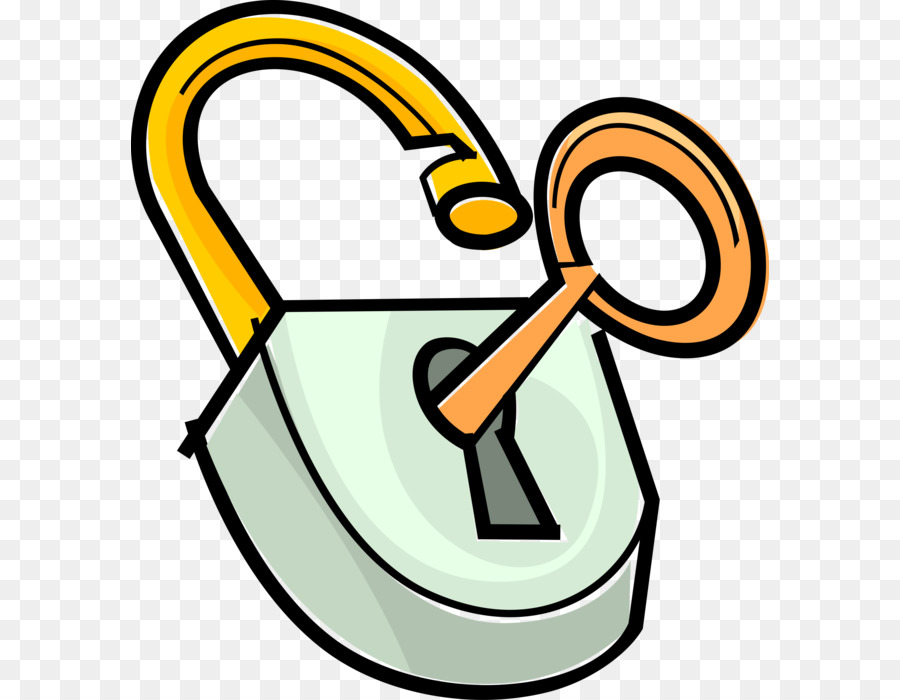 padlock clipart key