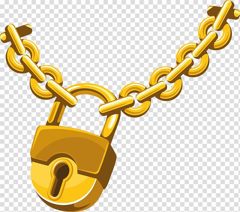 padlock clipart lock chain