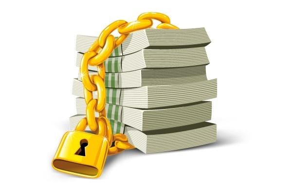 Free download clip art. Money clipart lock