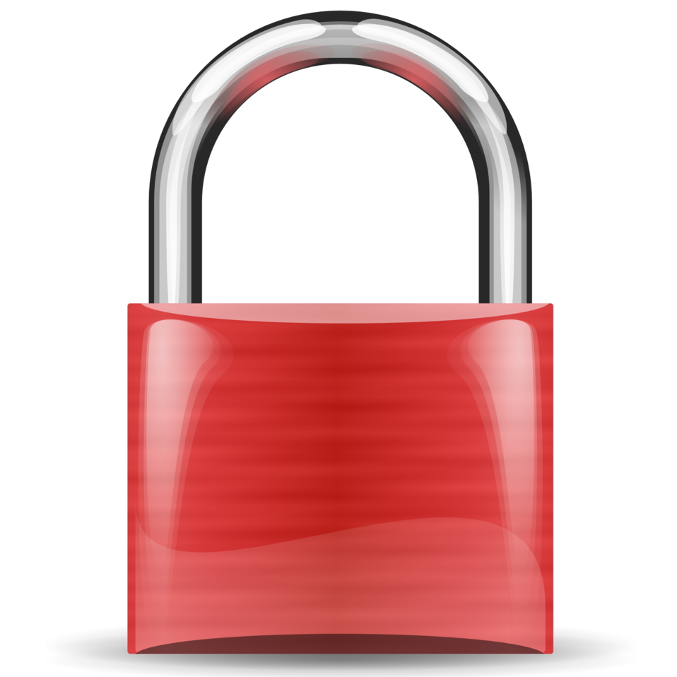 lock clipart red lock