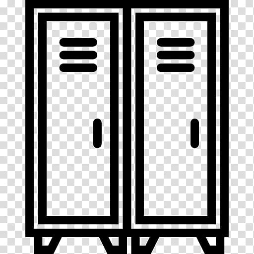 Changing room computer icons. Locker clipart black and white