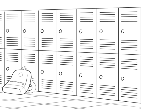 locker clipart drawing school
