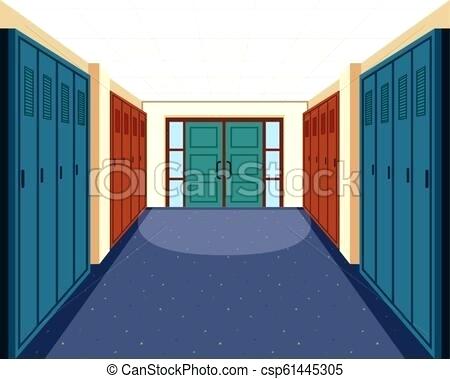 School lockers empty high. Locker clipart locker hallway