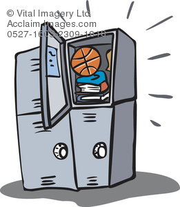Locker clipart school locker. Illustration of a 