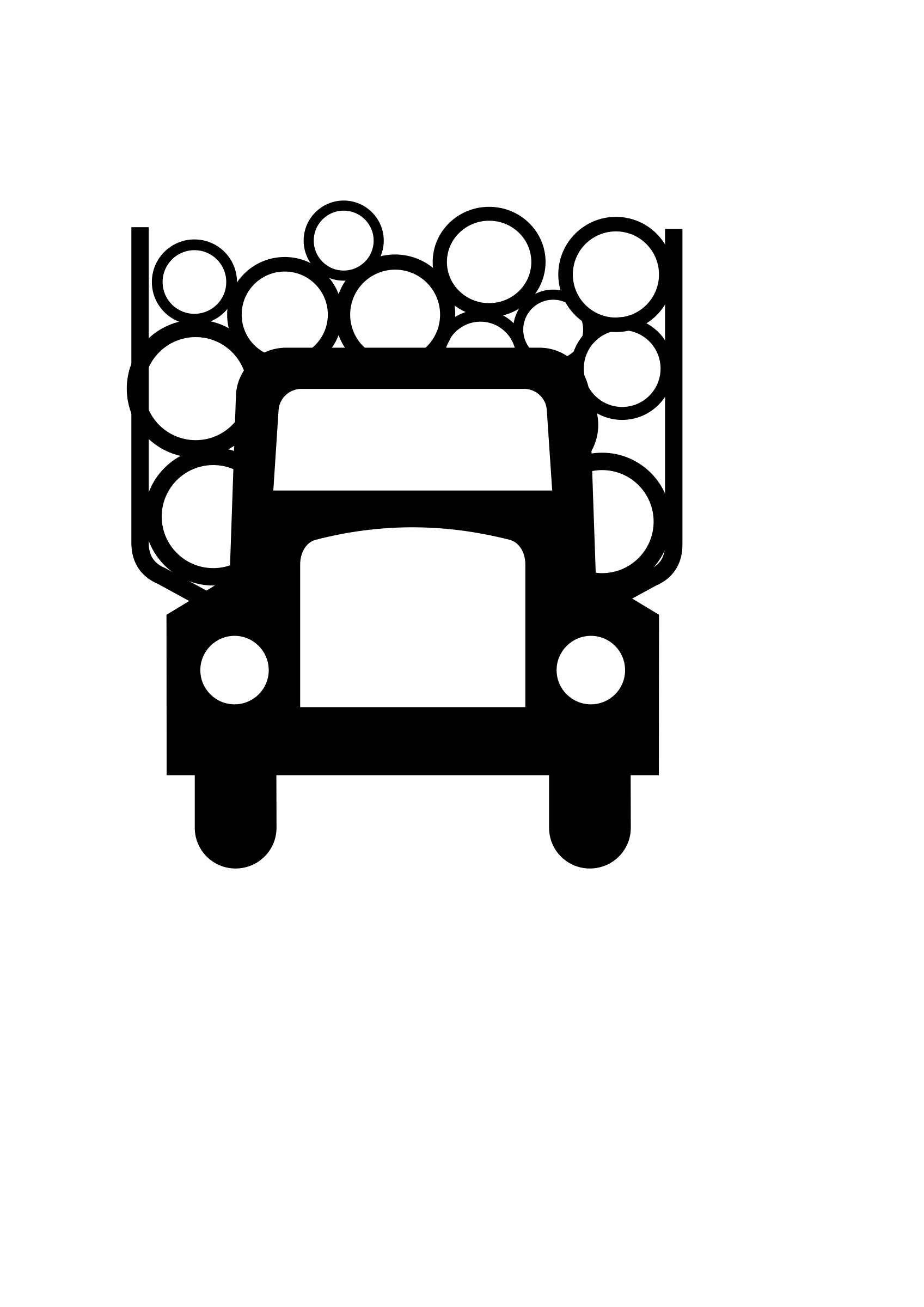 Log clipart icon. Logging truck symbol or