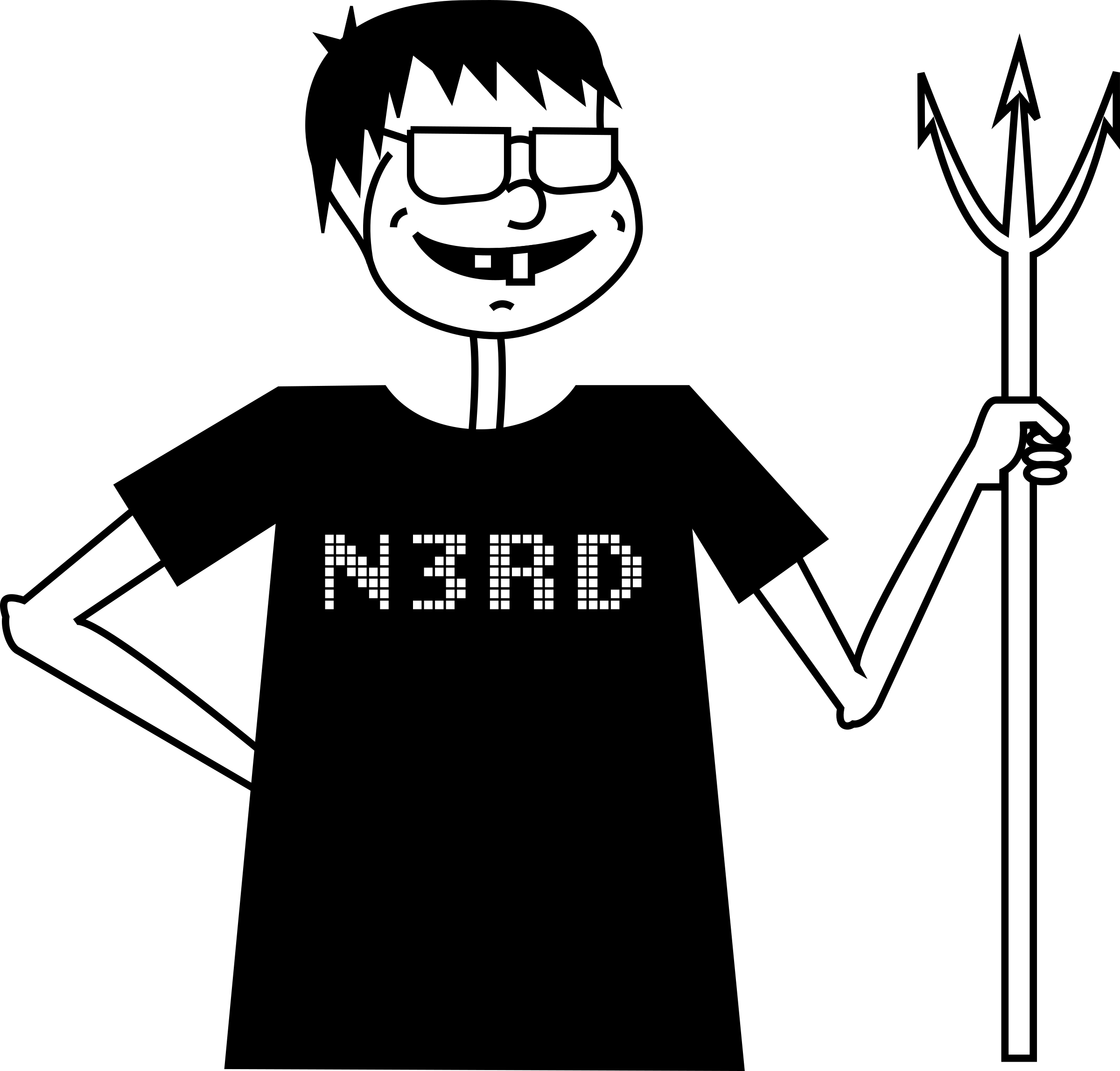 Evil big image png. Log clipart nerd