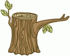 log clipart tree