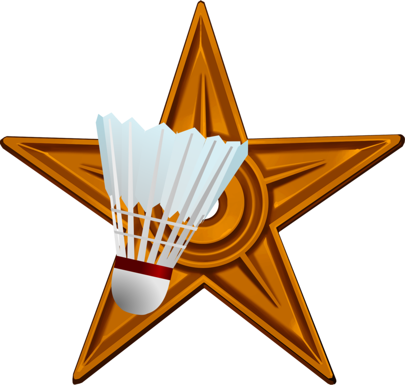 logo clipart badminton