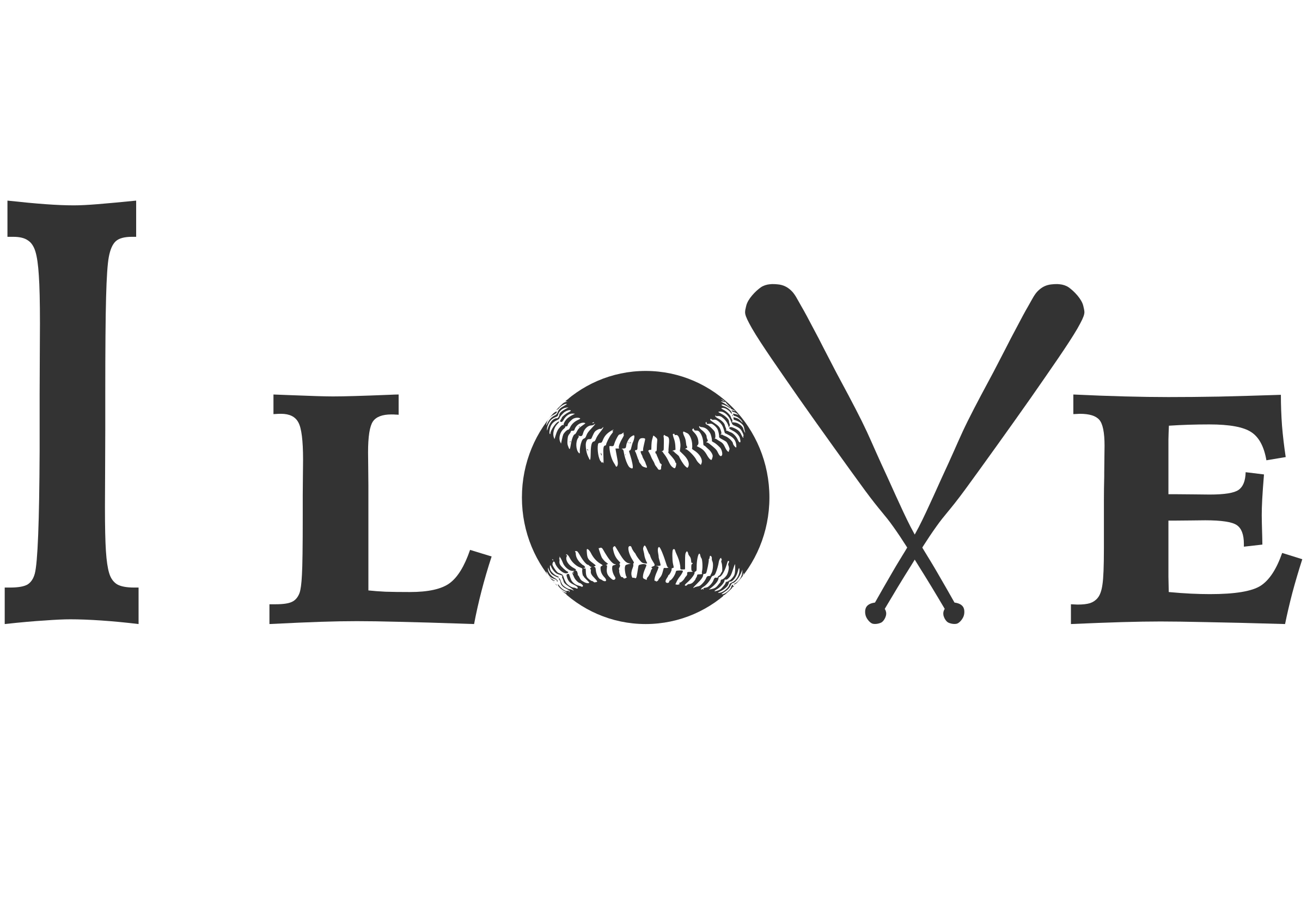 Logo clipart baseball. I love big image