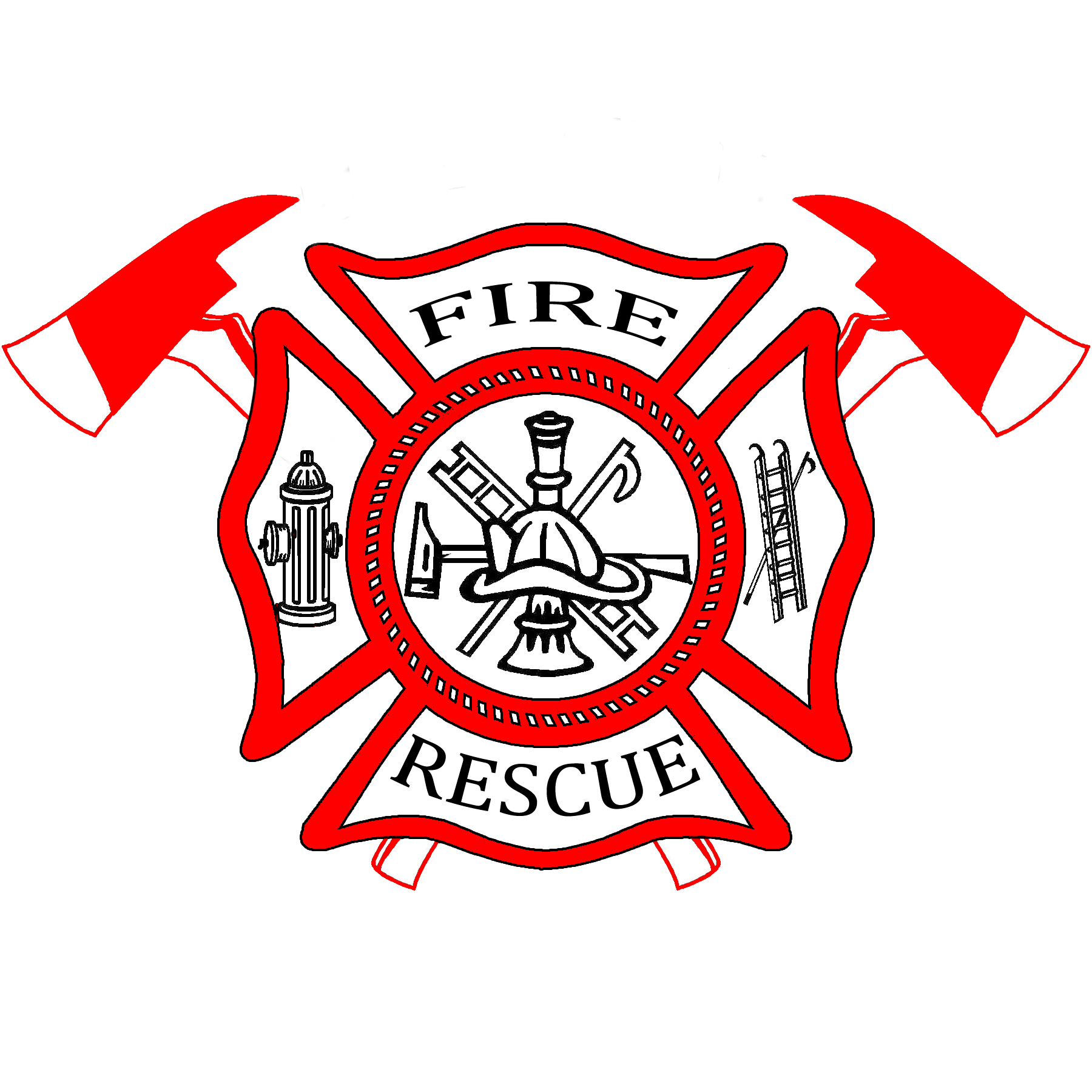 logo clipart firefighter