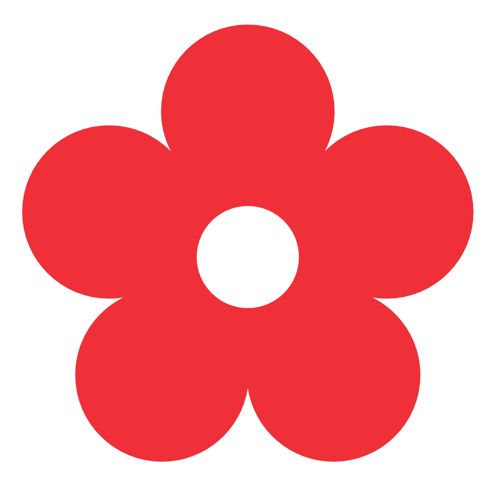 Flowers red free on. Logo clipart flower