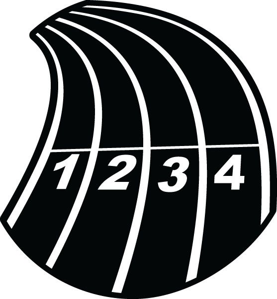 track clipart logo