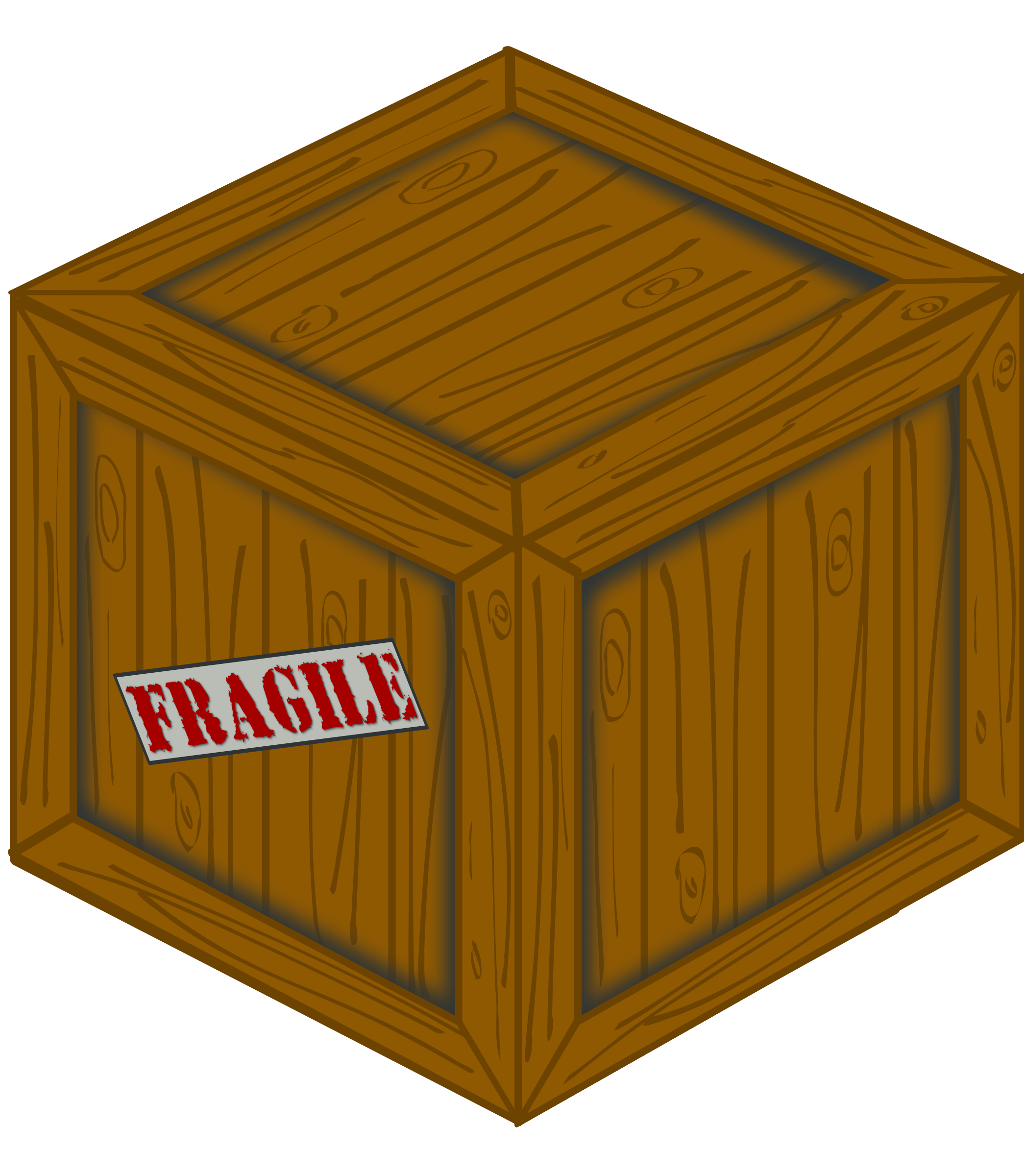 logs clipart crate