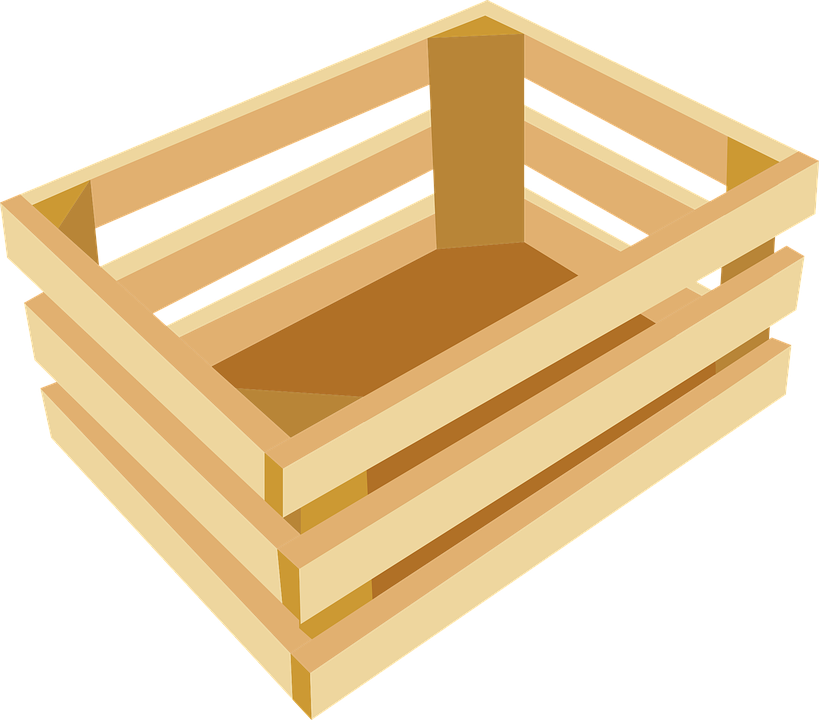 logs clipart crate