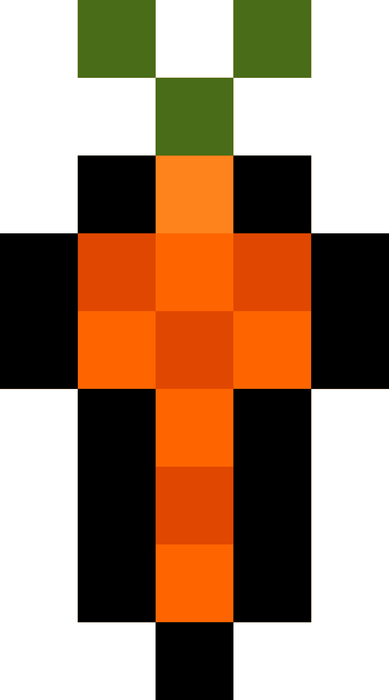 Logs clipart pixel. Carrot