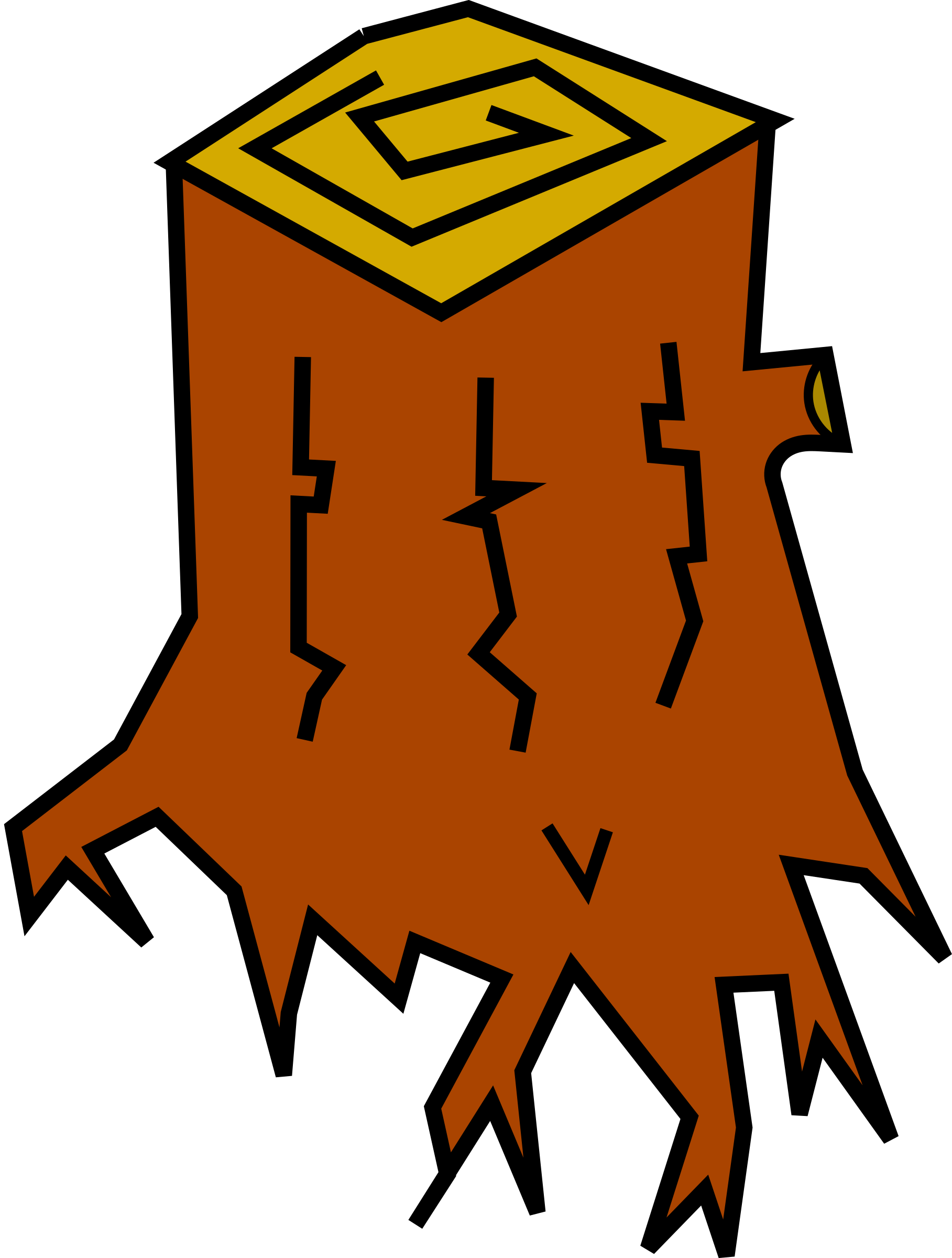 Color big image png. Logs clipart stump