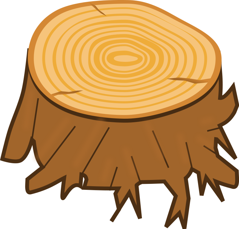 logs clipart stump