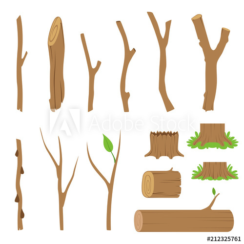 logs clipart wood branch