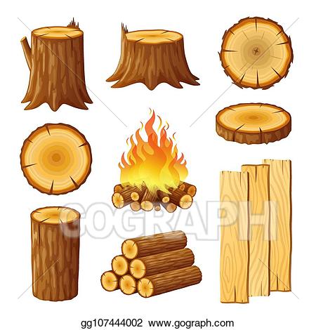 logs clipart woodpile