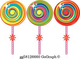 5 clipart lollypop