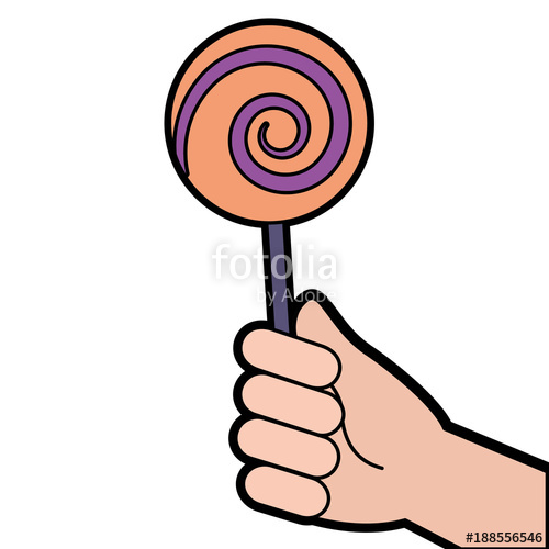 lollipop clipart hand holding