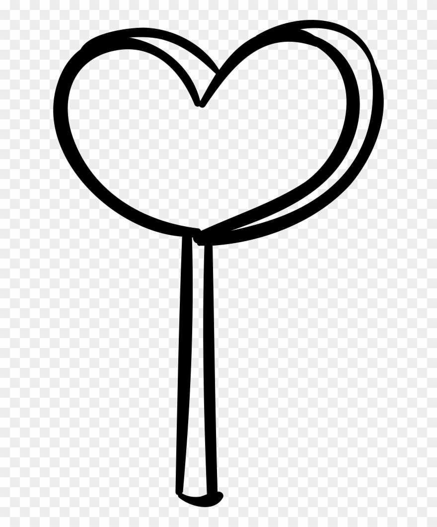 Lollipop clipart heart shaped lollipop. Comments black and 