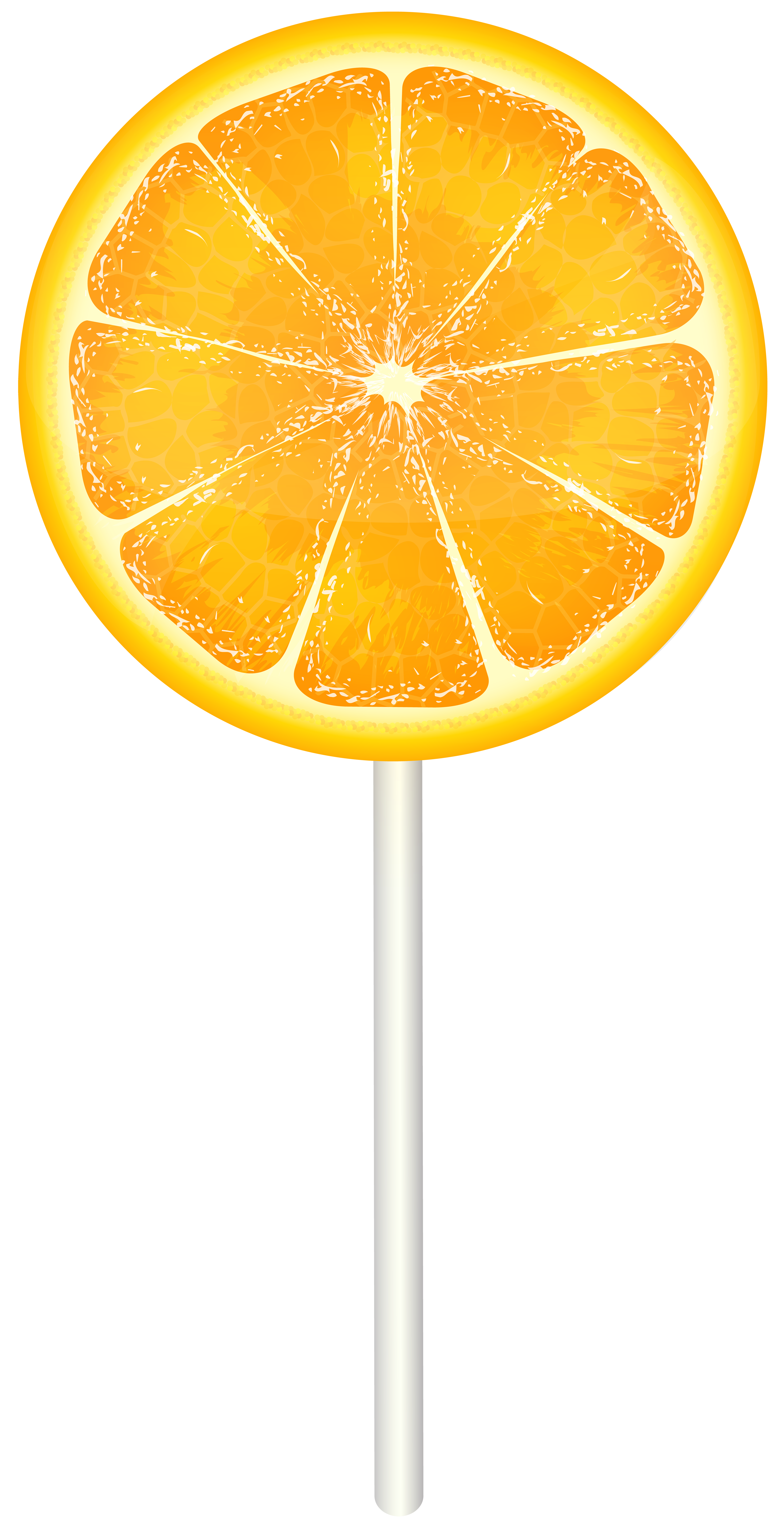lollipop clipart orange