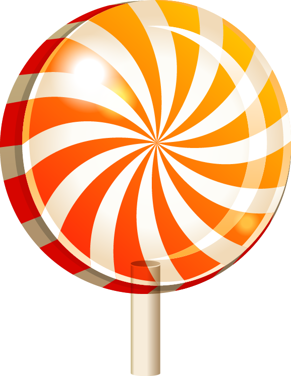 orange clipart lollipop