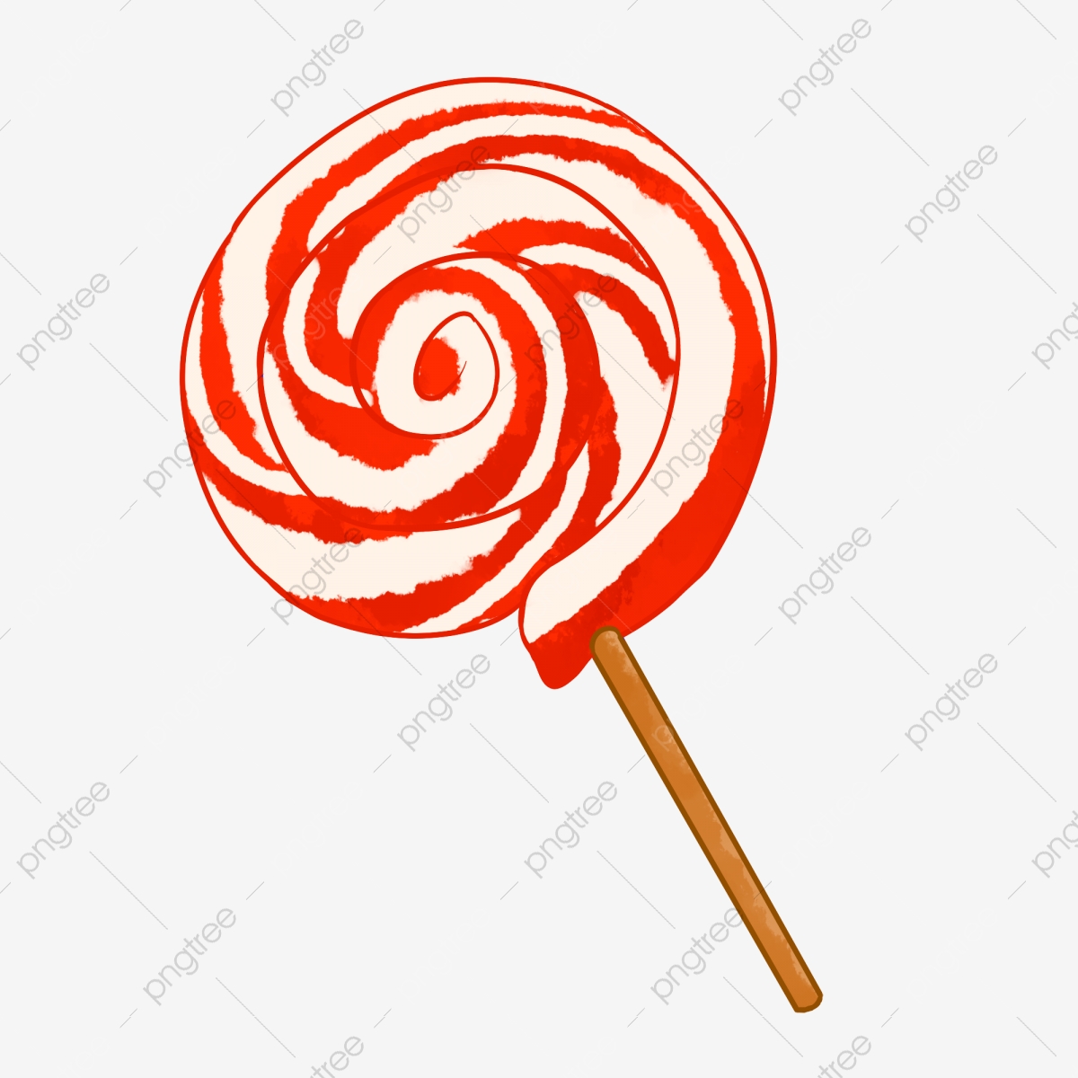 Red illustration dessert food. Lollipop clipart round thing