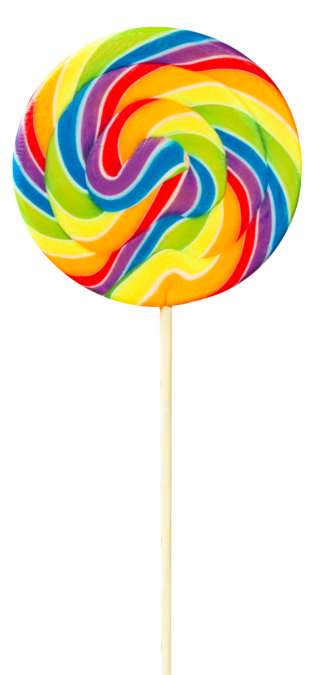 small rainbow swirl lollipops