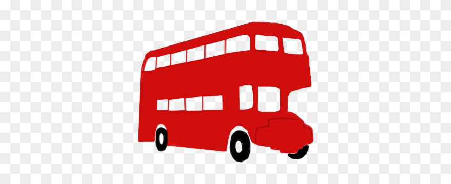 Gif double decker bus. London clipart animated