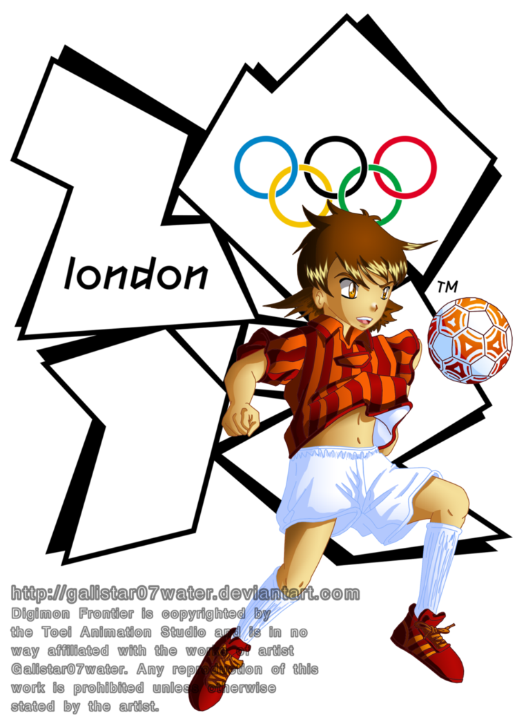Takuya at the olympics. London clipart art work