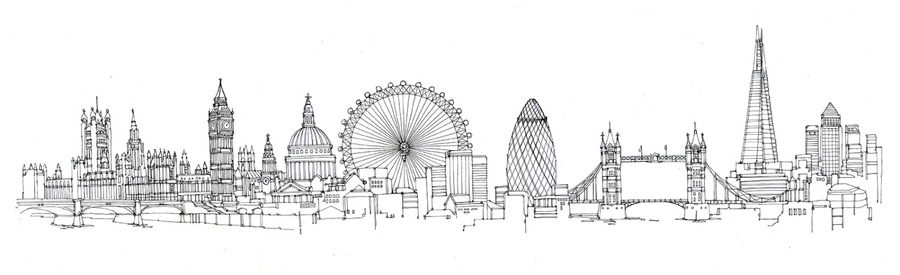 london clipart drawing