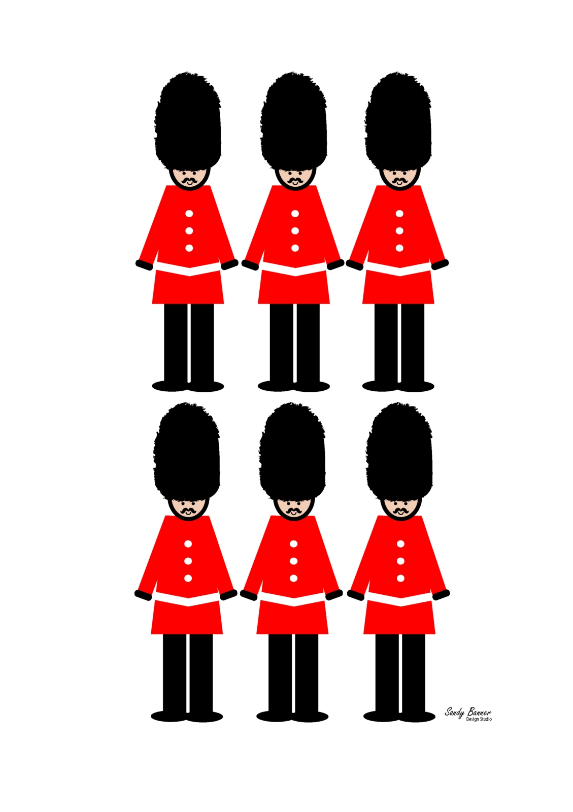 london clipart guards