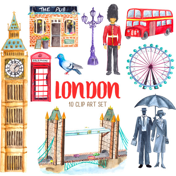 london clipart illustration