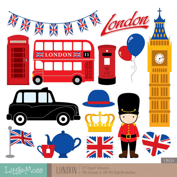 British england . London clipart printable